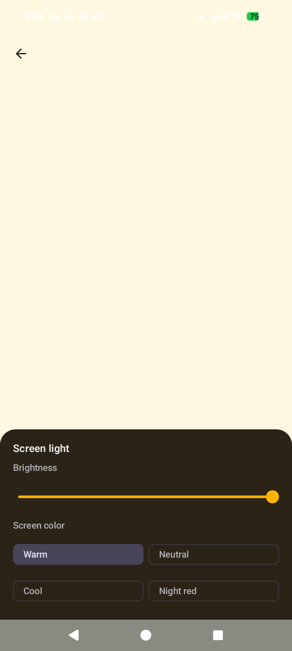 Flashlight screen light