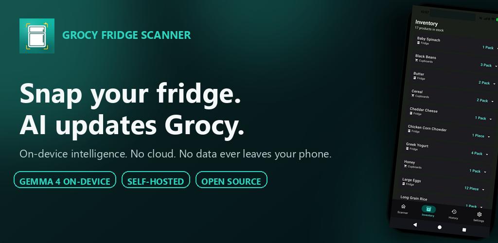 Grocy Fridge Scanner — AI-powered fridge & cupboard inventory scanner for Grocy