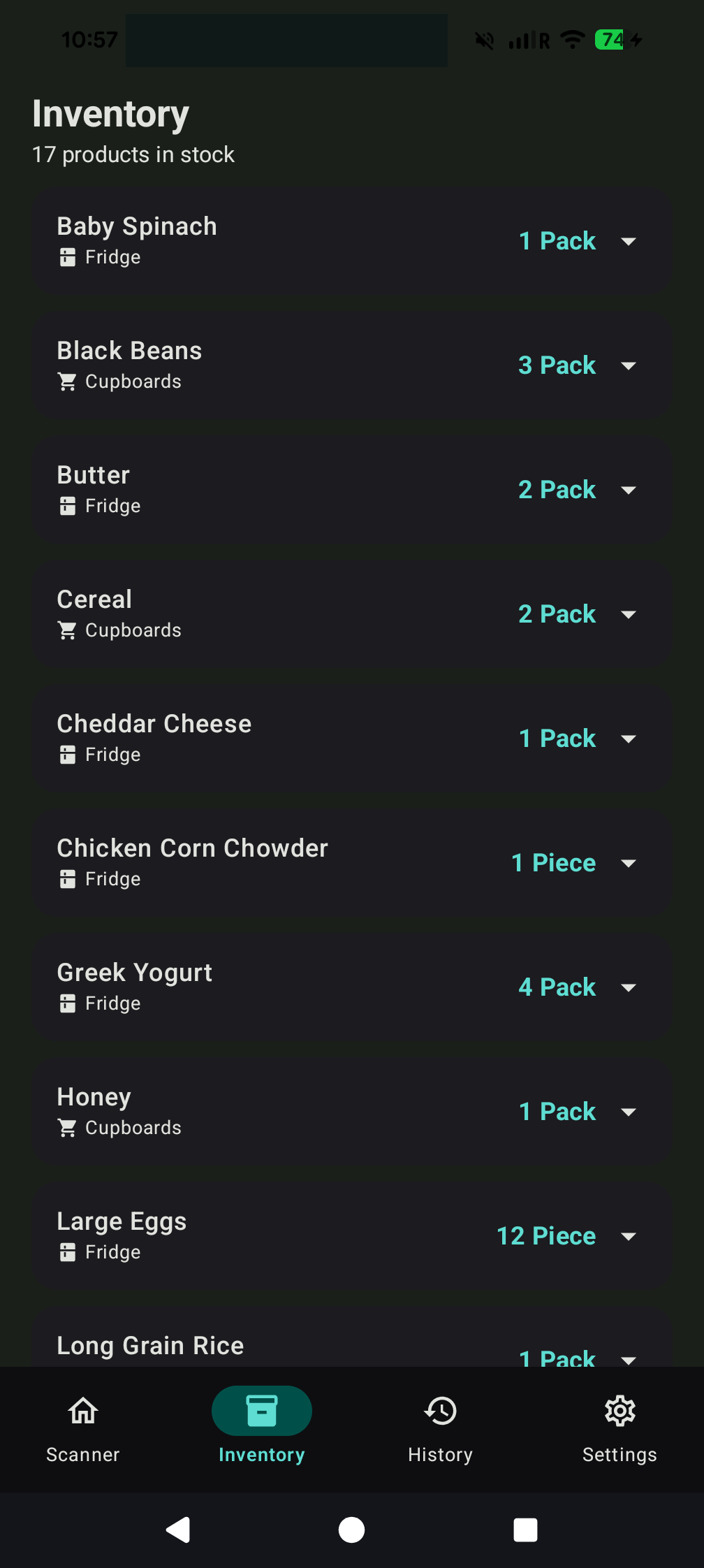 Inventory View