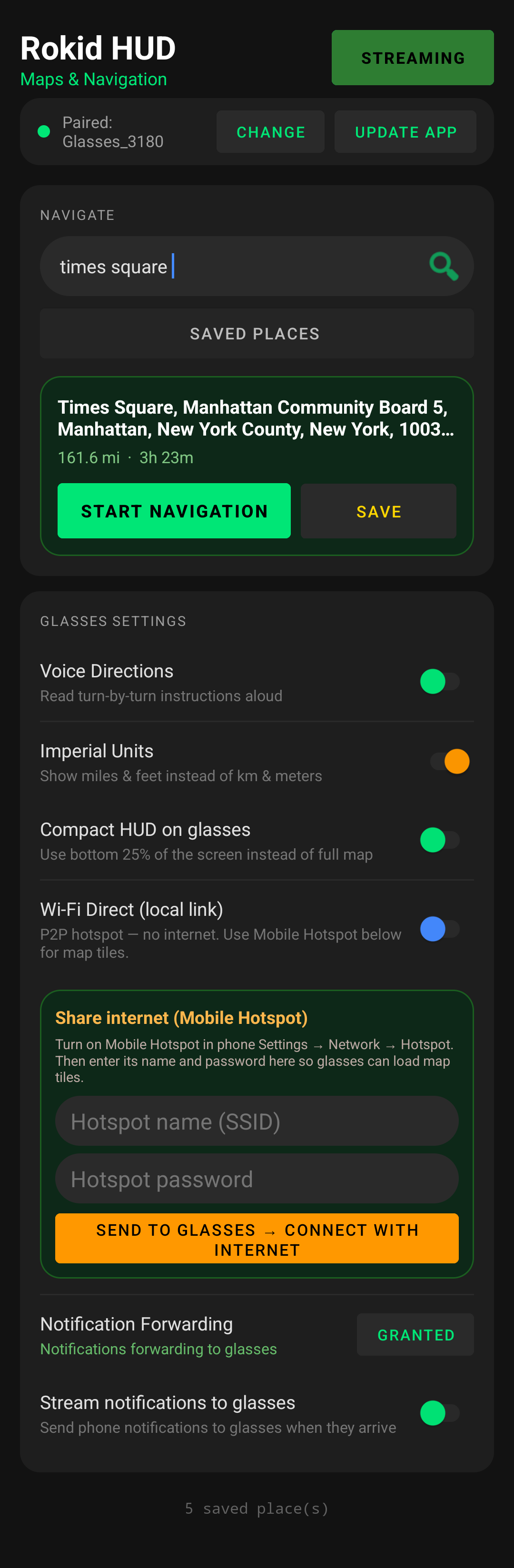 Phone search interface
