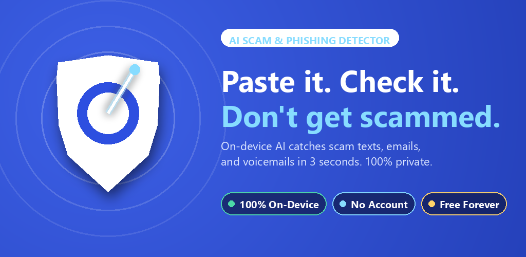 ScamRadar — Paste it. Check it. Don't get scammed.