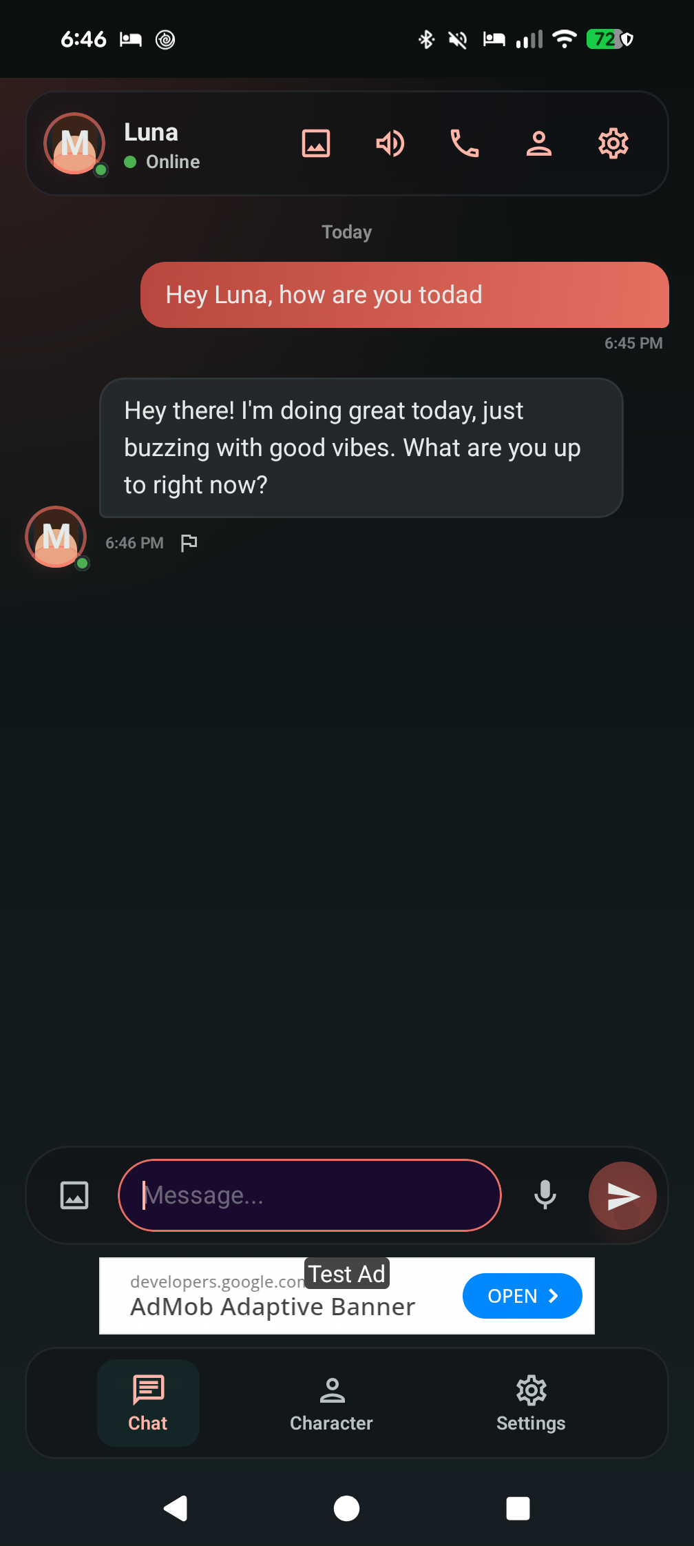 Chat interface