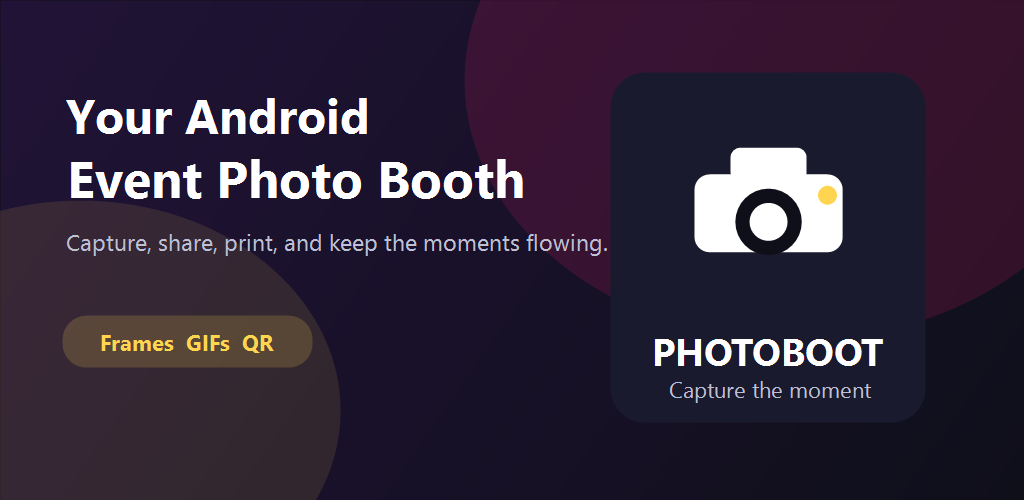Photobooth Event Camera - Capture, frame, print, and share photos at events