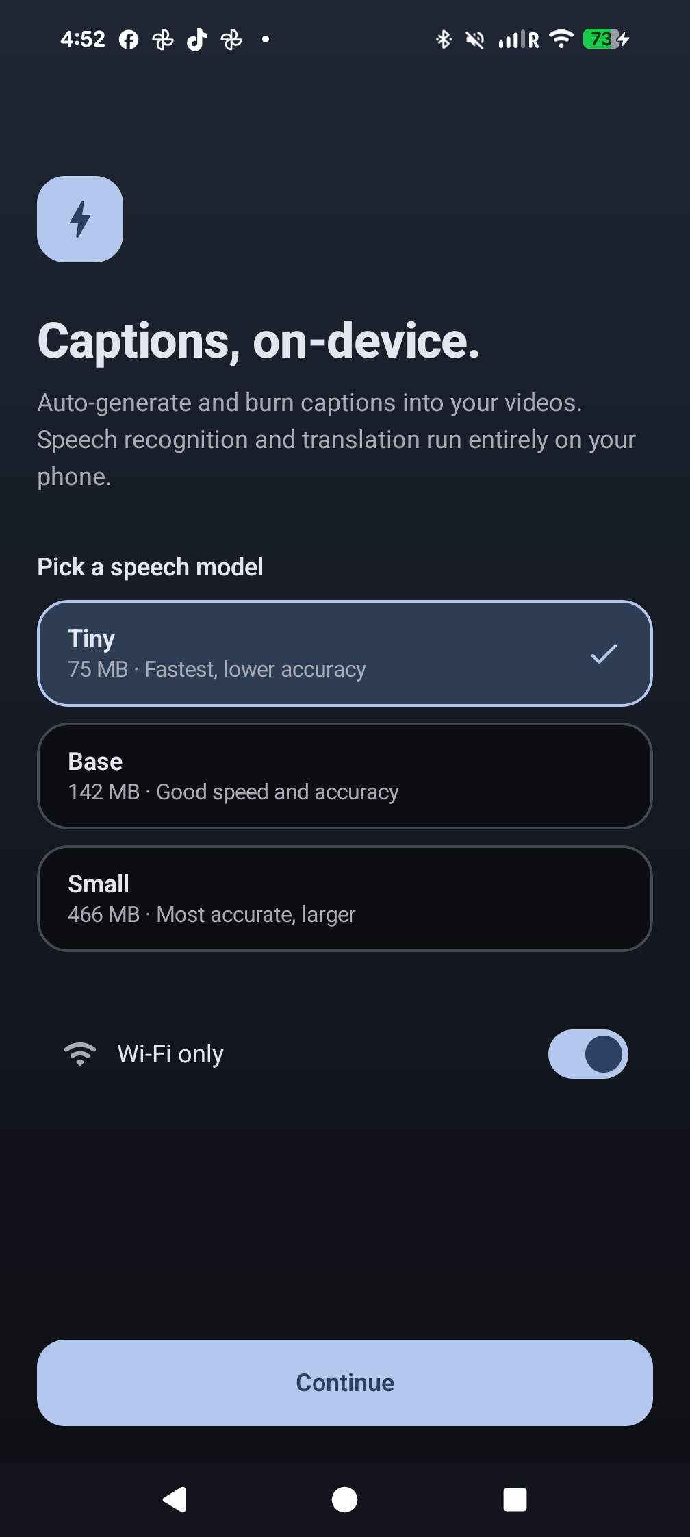 Caption style controls