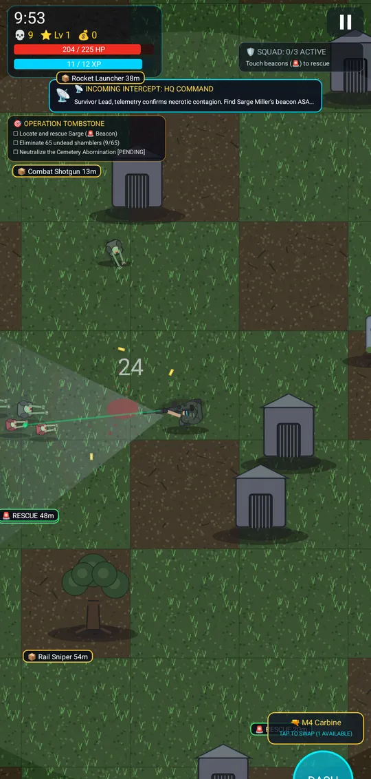 Dead Tide screenshot: Cursed Graveyard