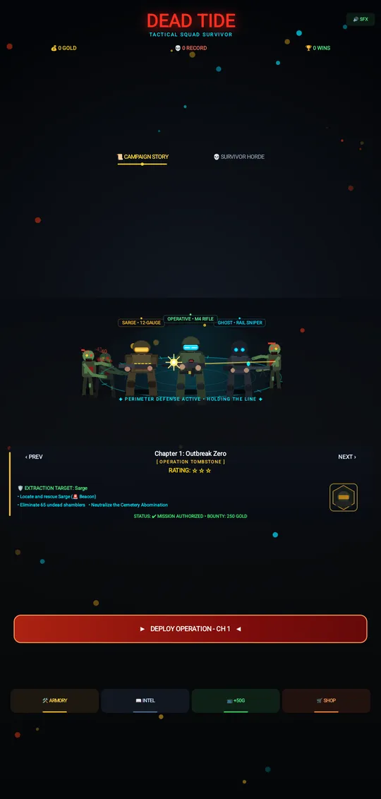 Dead Tide screenshot: HQ Command