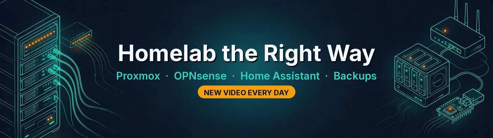 Homelab the Right Way channel art