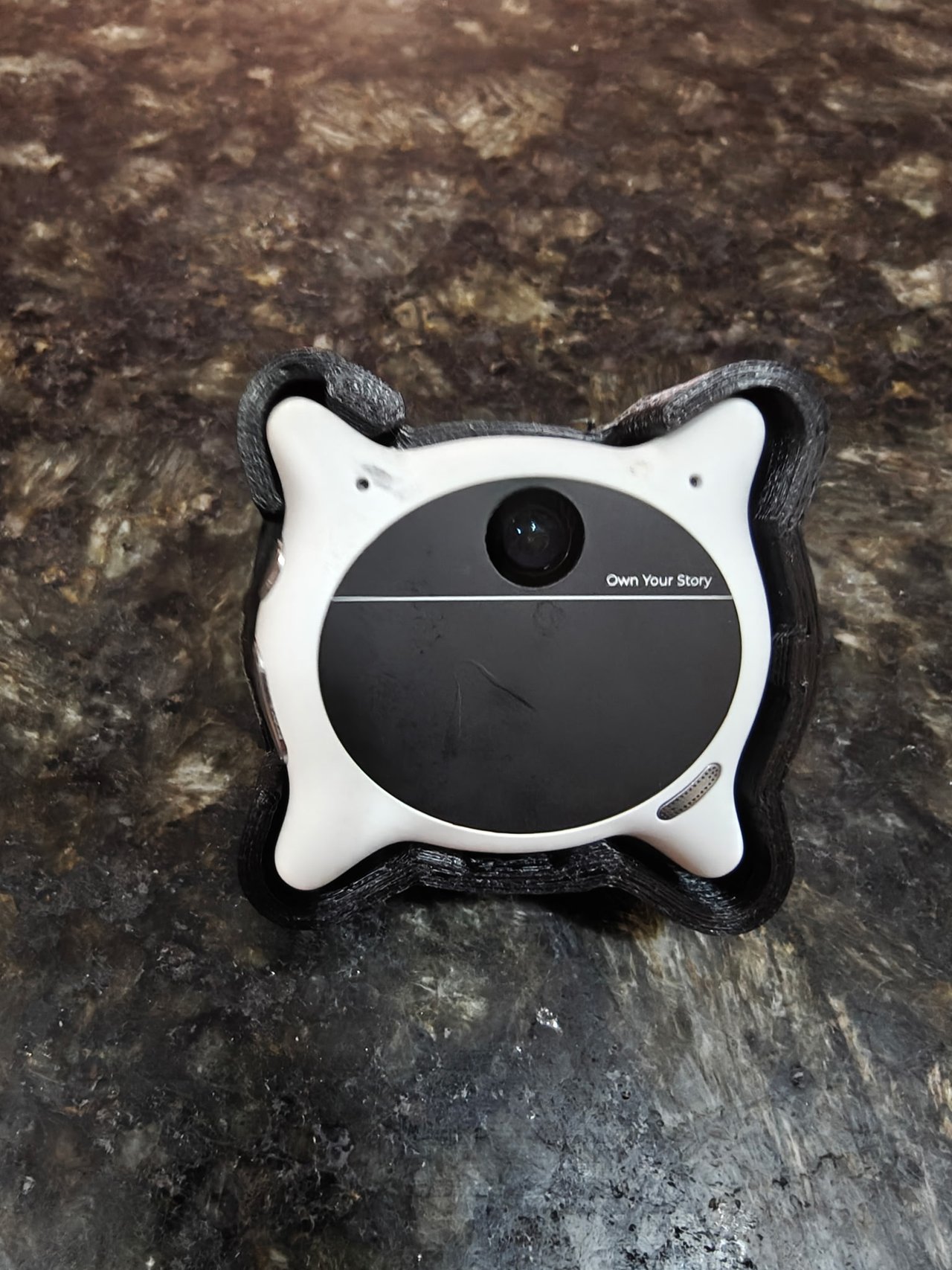 Looki L1 sitting in the printed ABS cradle