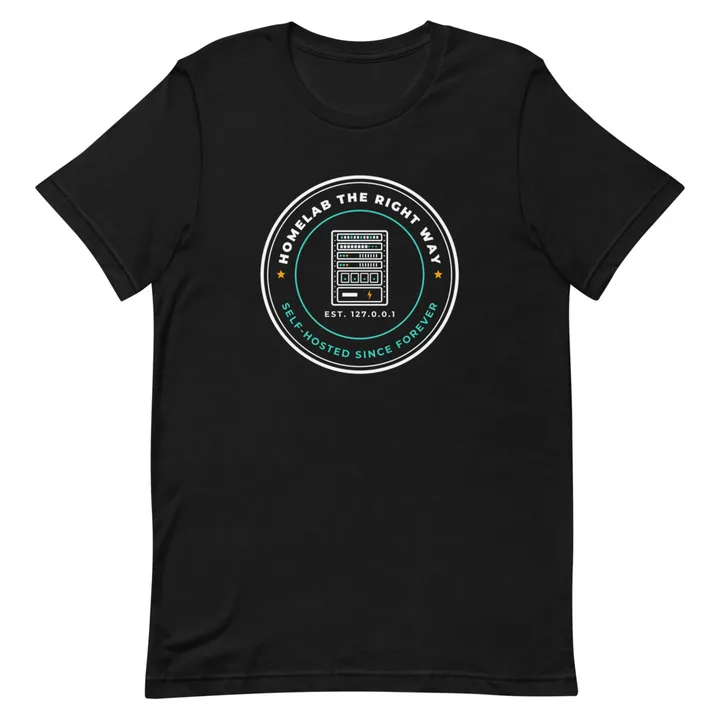 Homelab the Right Way Crest Tee