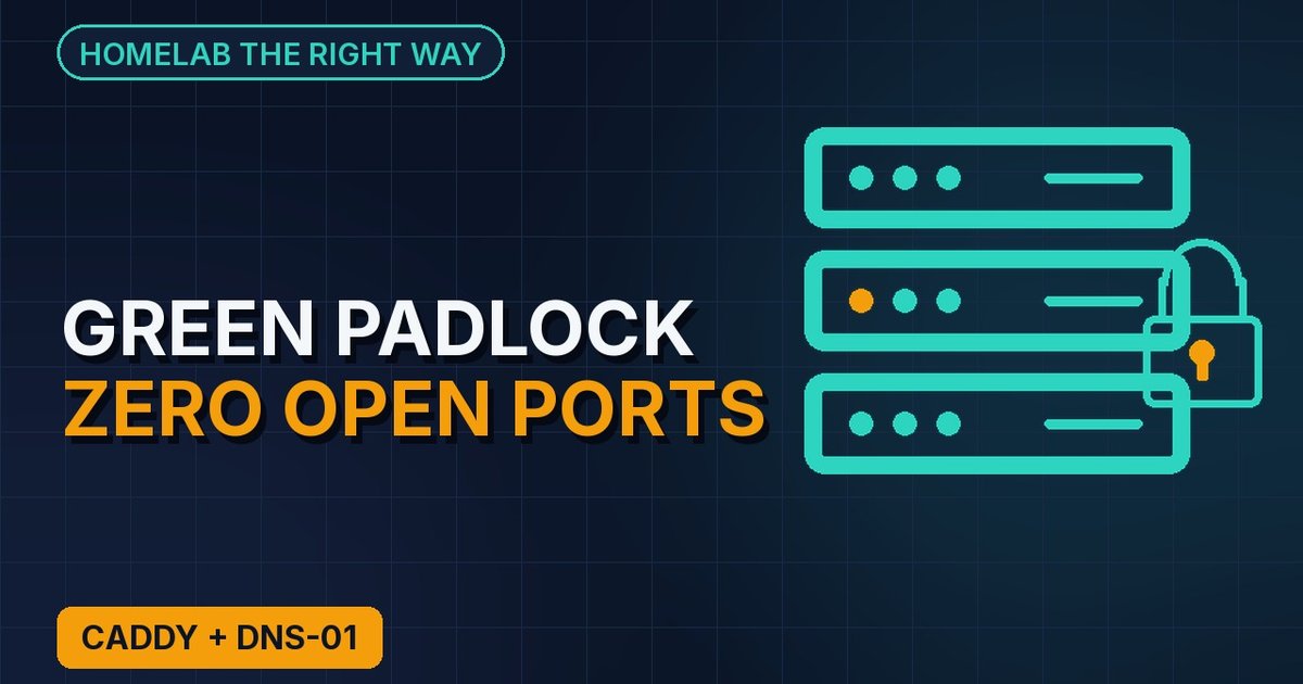 Real HTTPS for your homelab without opening a single port