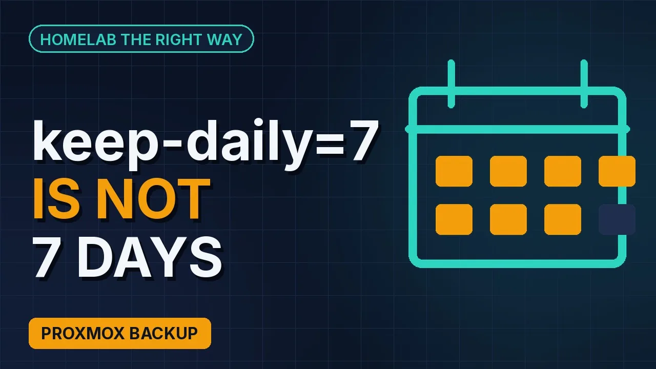 keep-daily=7 doesn't mean 7 days of backups
