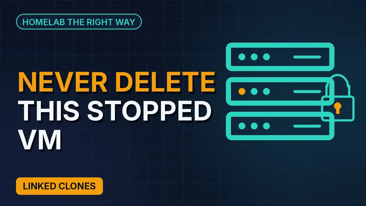 Never delete this stopped Proxmox VM