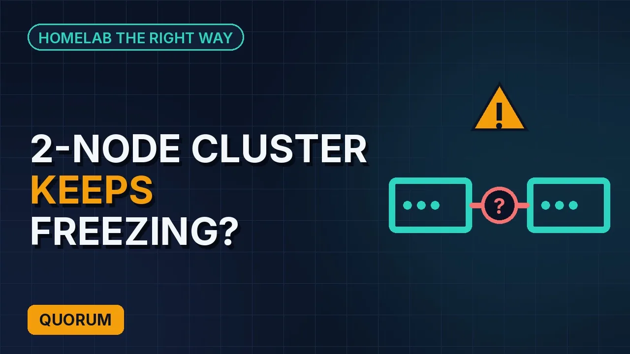 Why your 2-node Proxmox cluster freezes
