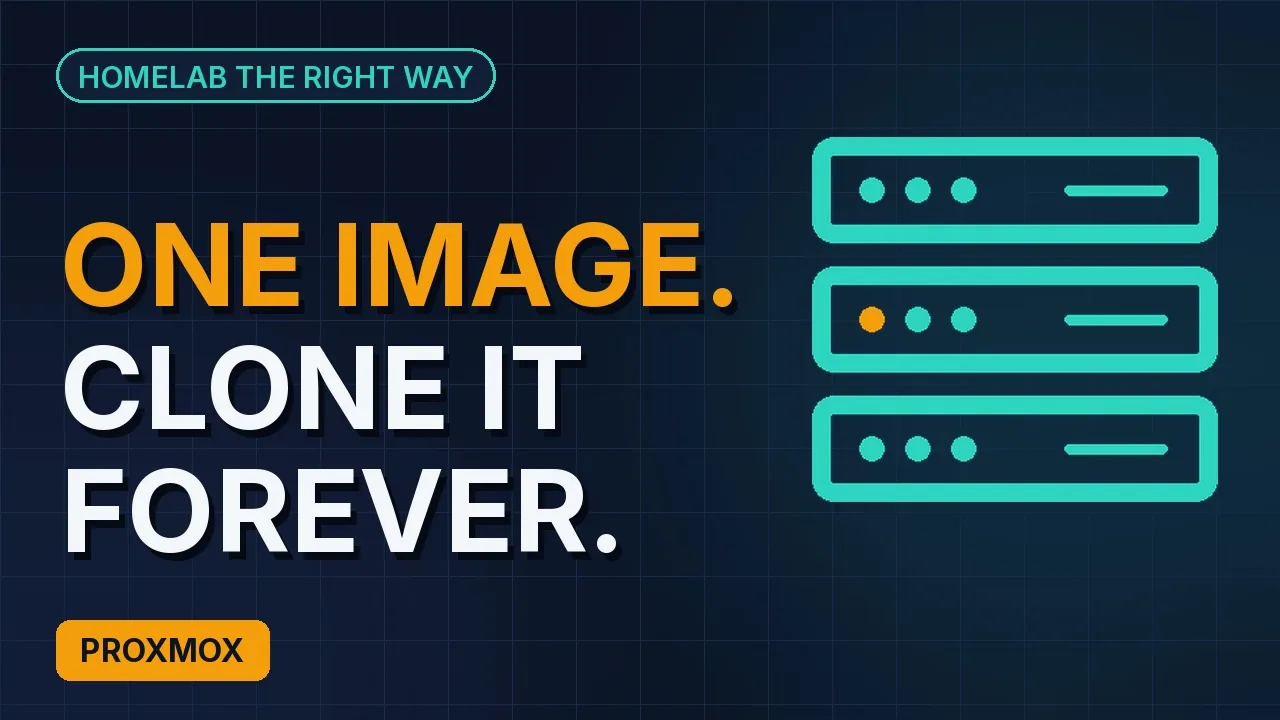 Stop clicking through the installer: one cloud-init golden image for every Proxmox VM