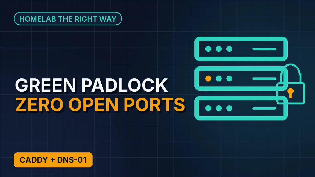 Real HTTPS for your homelab without opening a single port