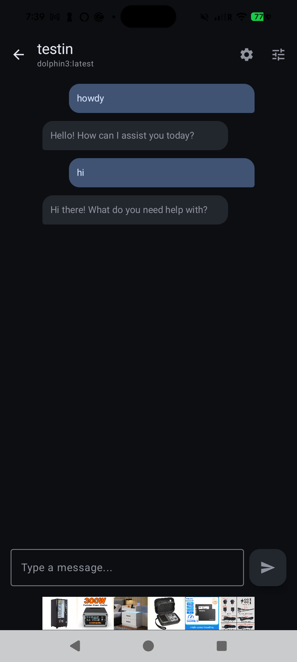 Text Chat