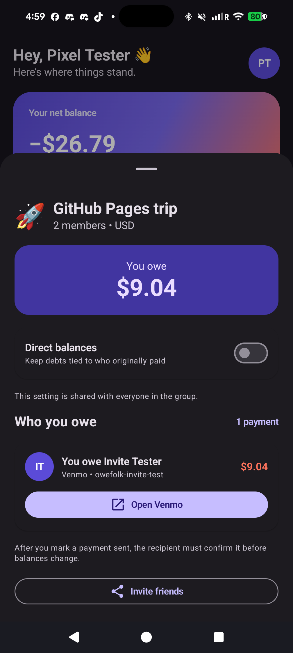 Opening the recipient's preferred payment app