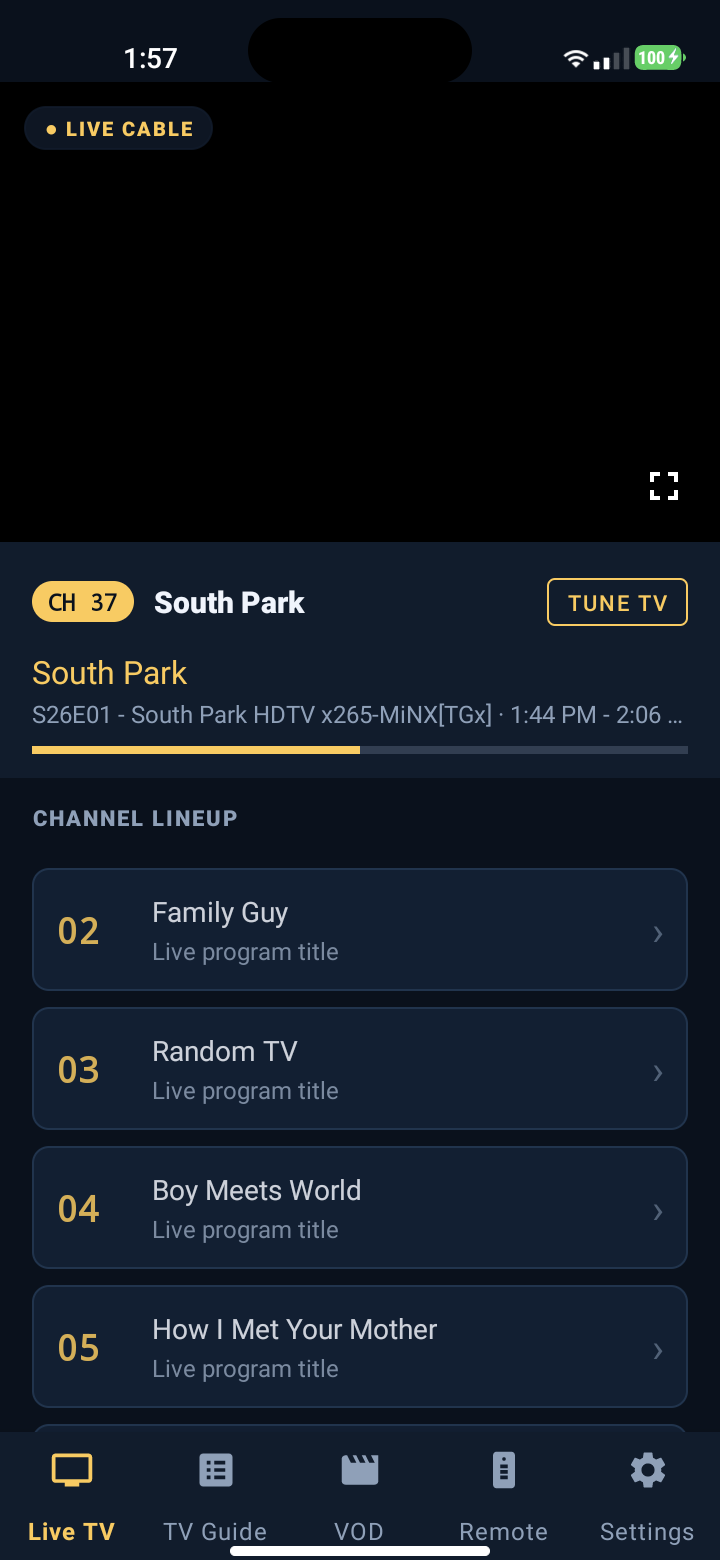 Live TV Streaming