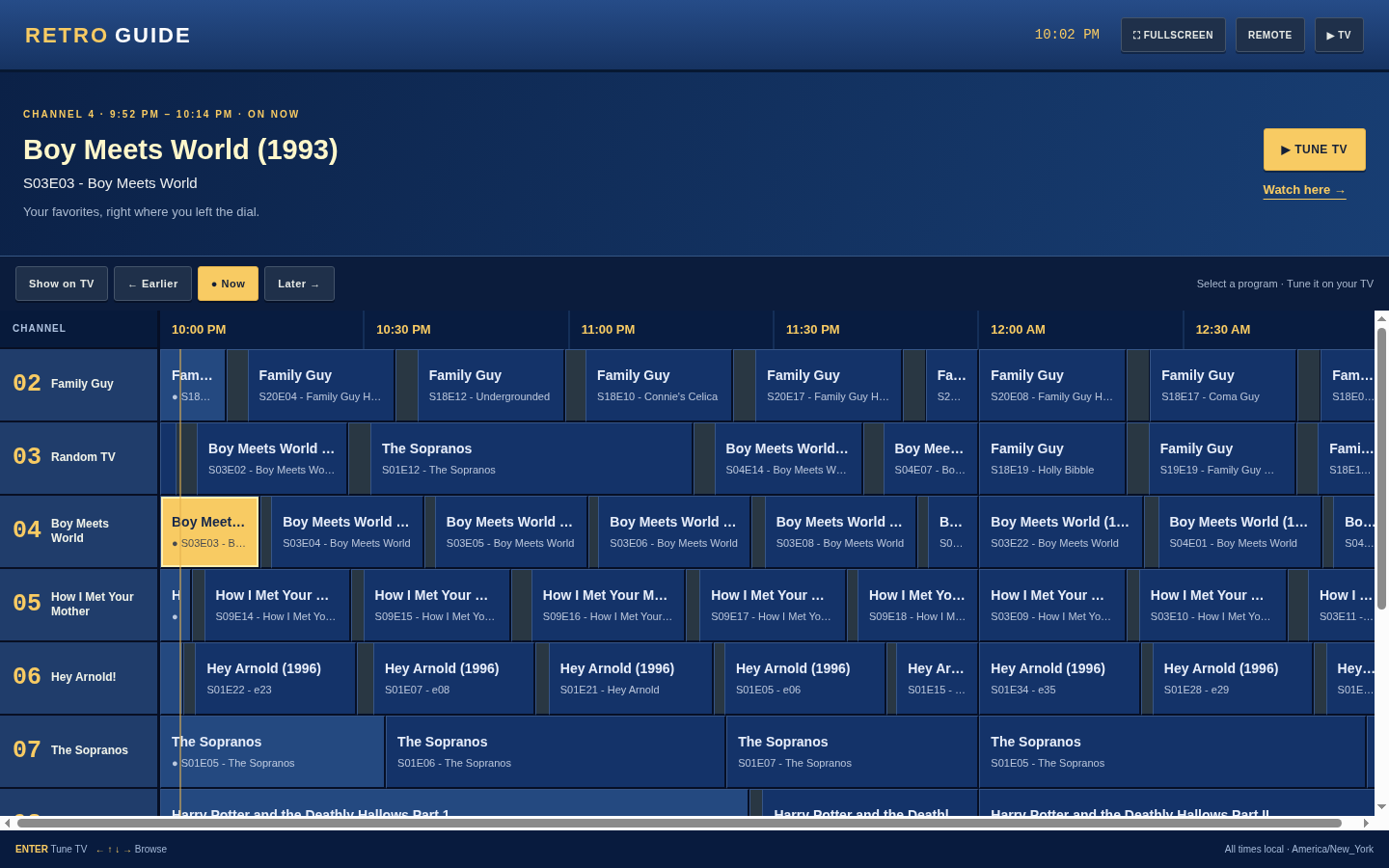 TV Guide Grid