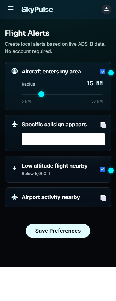 Flight alerts