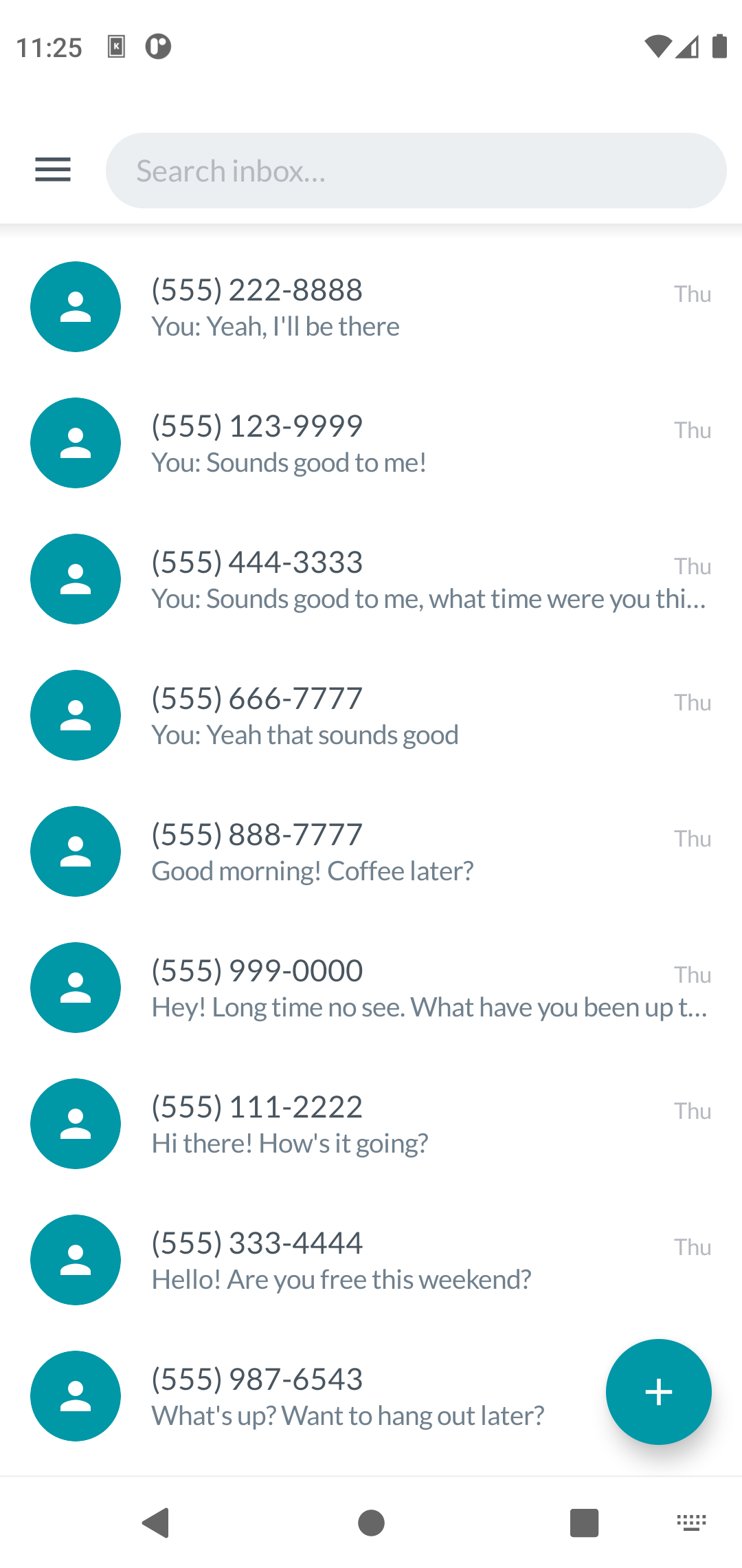 Search messages and conversations in TextPilot
